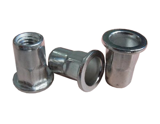 Stainless steel flat head hex rivet nut