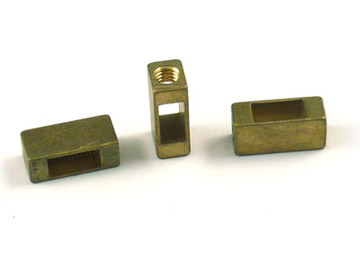 Square hole copper terminals